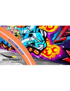 Buitenband Dutch Perfect 28 x 1.40" / 40-622mm anti-lek - orange met reflectie