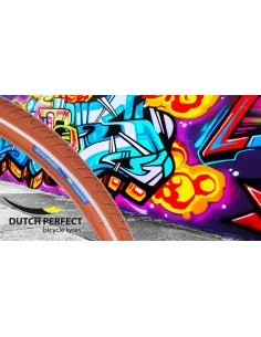 Buitenband Dutch Perfect 28 x 1.40" / 40-622mm anti-lek - bruin met reflectie 2