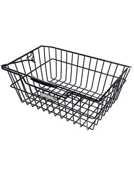 Fietsmand Basil Cairo Luxe 41 x 32 x 17 cm met dragerbevestiging - zwart