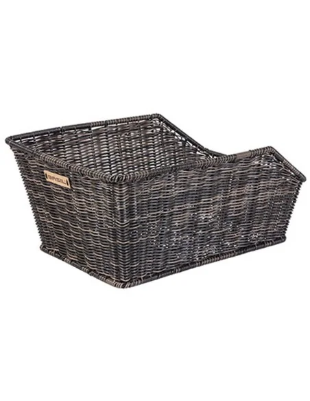 Fietsmand Basil Cento Rattan Look met WSL-systeem 47 x 34 x 24 cm - nature brown
