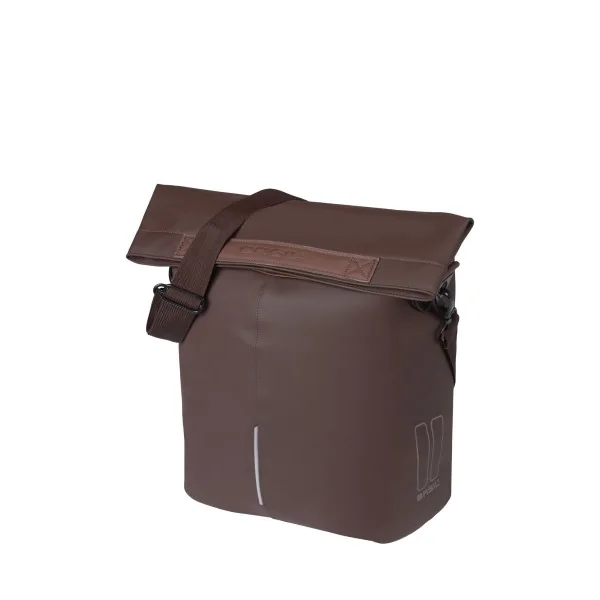 Fietsshopper Basil City Vegan Leather 14 liter 49 x 30 x 18 cm - roasted brown