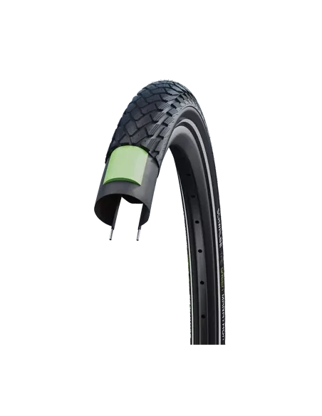 Buitenband Schwalbe Green Marathon GreenGuard 28 x 1.75"/ 47-622mm - zwart met reflectie