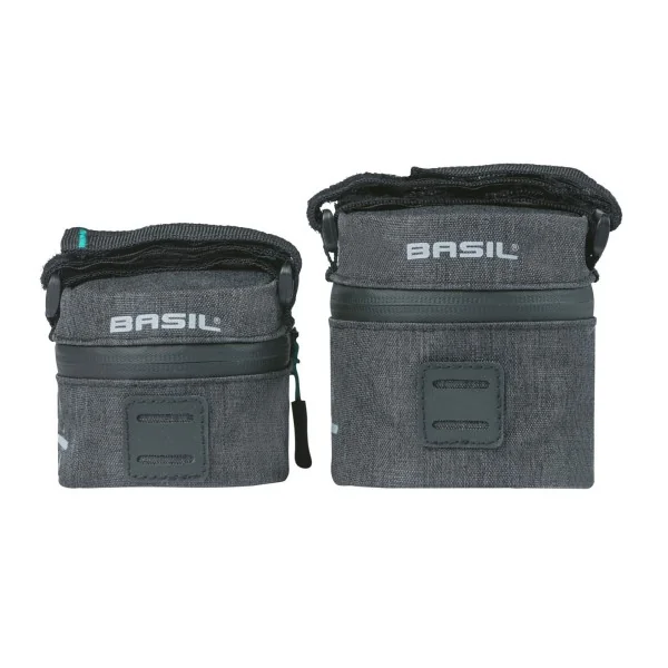 Zadeltas S Basil Discovery 365D 0.5 liter 7 x 8 x 14 cm - zwart melee