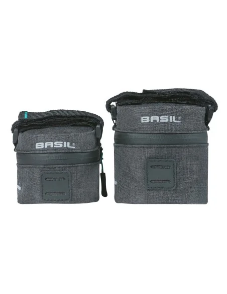 Zadeltas M Basil Discovery 365D 1.0 liter 10 x 9 x 15 cm - zwart melee