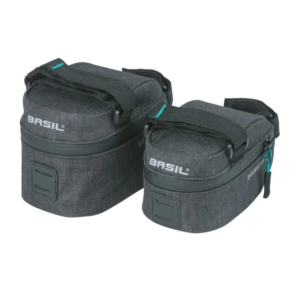 Zadeltas M Basil Discovery 365D 1.0 liter 10 x 9 x 15 cm - zwart melee