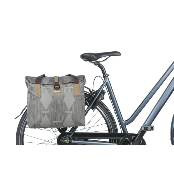 Fietsshopper Basil Elegance 20-26 liter 39 x 39 x 17 cm - chateau taupe