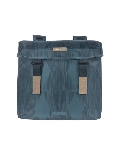 Dubbele fietstas Basil Elegance 40-49 liter 40 x 38 x 16 cm - estate blue