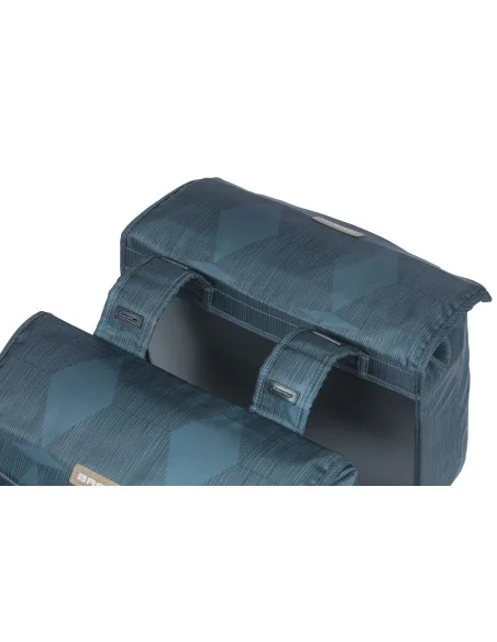 Dubbele fietstas Basil Elegance 40-49 liter 40 x 38 x 16 cm - estate blue