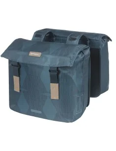 Dubbele fietstas Basil Elegance 40-49 liter 40 x 38 x 16 cm - estate blue