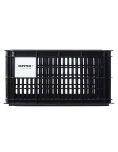 Gerecyclede fietskrat Basil Crate S 17.5 liter 29 x 39 x 20 cm - black