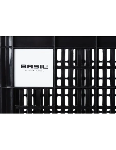 Gerecyclede fietskrat Basil Crate S 17.5 liter 29 x 39 x 20 cm - black