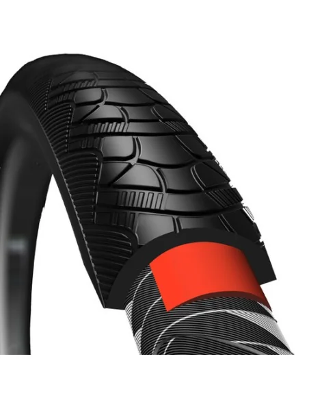 Buitenband CST Zeppelin 28 x 1.75 x 2" / 47-622 mm anti-lek - zwart met reflectie