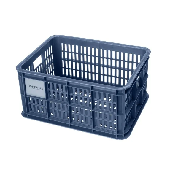 Gerecyclede fietskrat Basil Crate S 17.5 liter 29 x 39 x 20 cm - bluestone