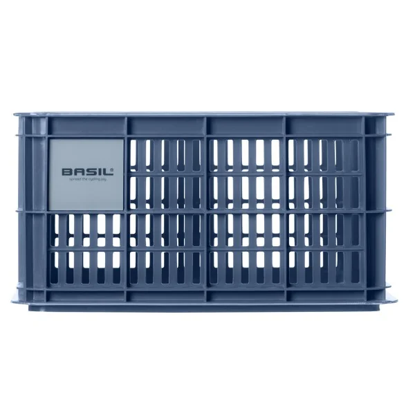 Gerecyclede fietskrat Basil Crate S 17.5 liter 29 x 39 x 20 cm - bluestone