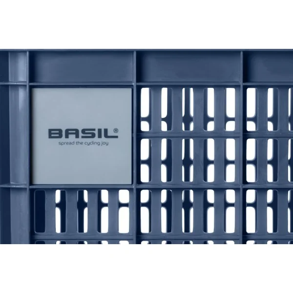 Gerecyclede fietskrat Basil Crate S 17.5 liter 29 x 39 x 20 cm - bluestone