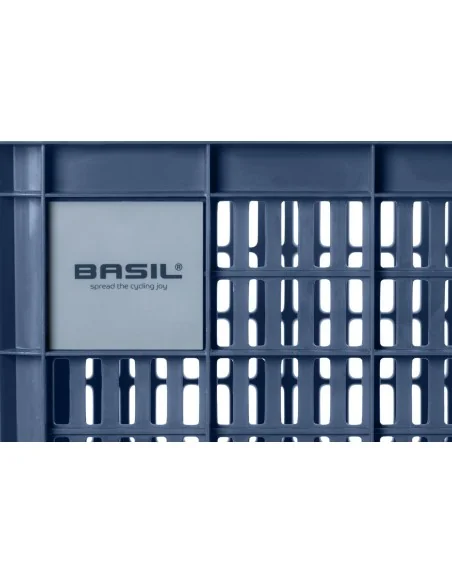 Gerecyclede fietskrat Basil Crate S 17.5 liter 29 x 39 x 20 cm - bluestone