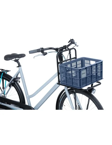 Gerecyclede fietskrat Basil Crate S 17.5 liter 29 x 39 x 20 cm - bluestone