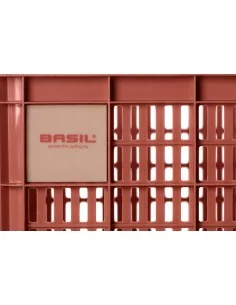 Gerecyclede fietskrat Basil Crate S 17.5 liter 29 x 39 x 20 cm - terra red 2