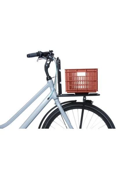 Gerecyclede fietskrat Basil Crate S 17.5 liter 29 x 39 x 20 cm - terra red