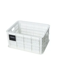 Gerecyclede fietskrat Basil Crate S 17.5 liter 29 x 39 x 20 cm - bright white