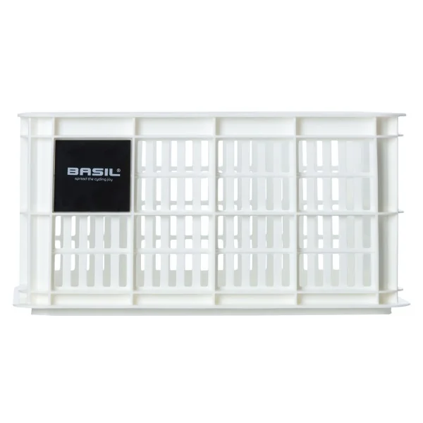 Gerecyclede fietskrat Basil Crate S 17.5 liter 29 x 39 x 20 cm - bright white