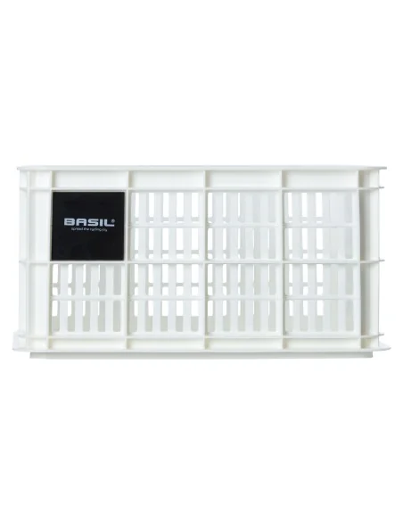 Gerecyclede fietskrat Basil Crate S 17.5 liter 29 x 39 x 20 cm - bright white