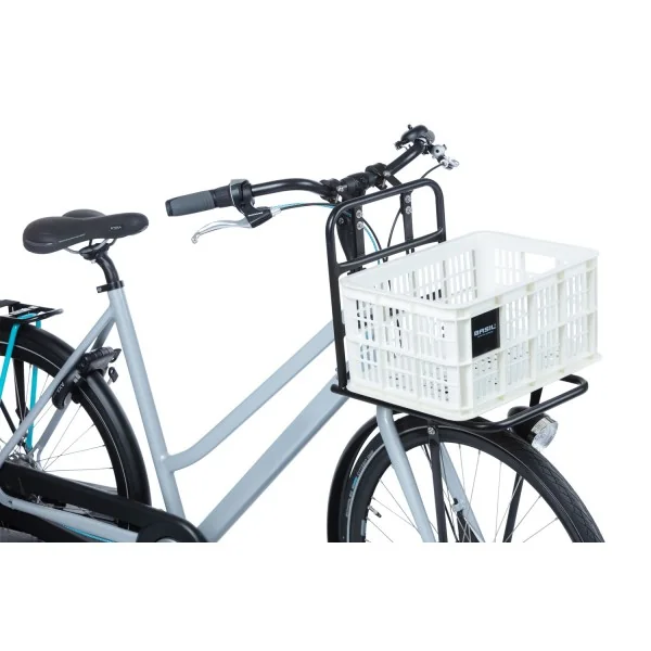Gerecyclede fietskrat Basil Crate S 17.5 liter 29 x 39 x 20 cm - bright white