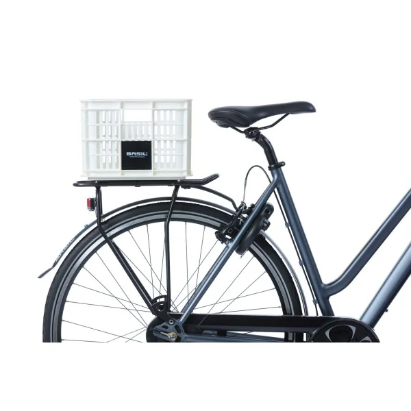 Gerecyclede fietskrat Basil Crate S 17.5 liter 29 x 39 x 20 cm - bright white