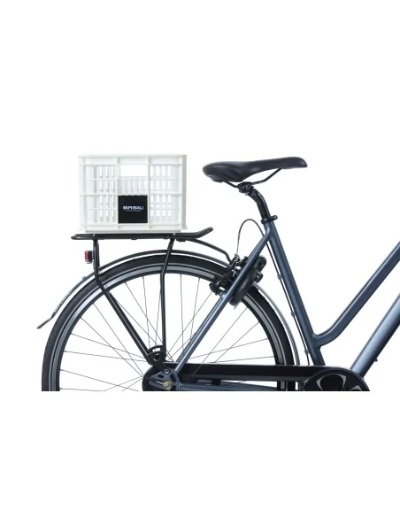 Gerecyclede fietskrat Basil Crate S 17.5 liter 29 x 39 x 20 cm - bright white