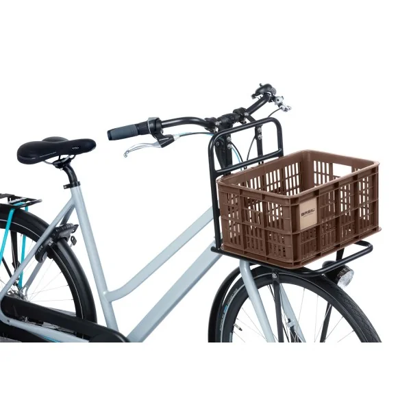 Gerecyclede fietskrat Basil Crate S 17.5 liter 29 x 39 x 20 cm - brown