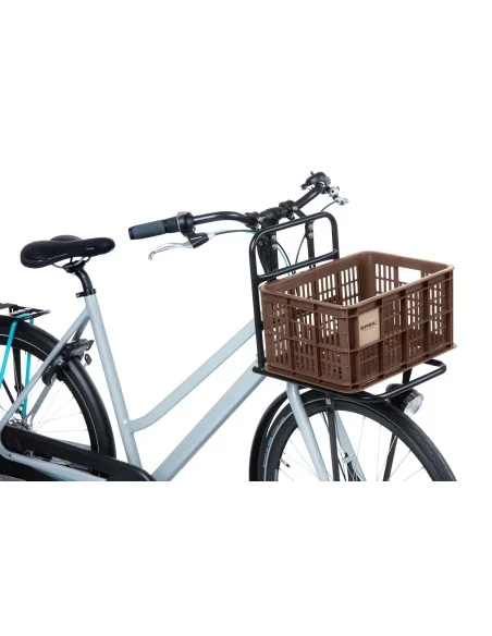 Gerecyclede fietskrat Basil Crate S 17.5 liter 29 x 39 x 20 cm - brown