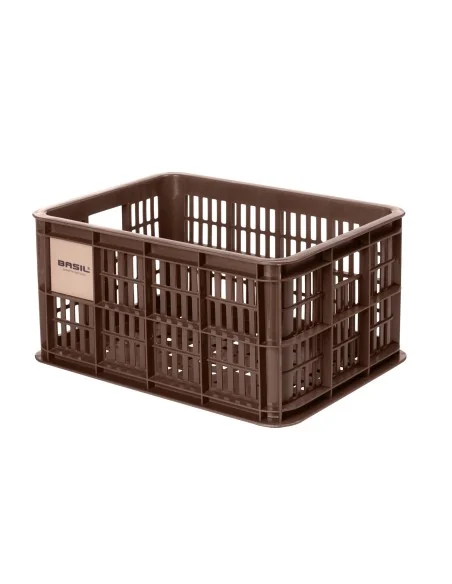 Gerecyclede fietskrat Basil Crate S 17.5 liter 29 x 39 x 20 cm - brown