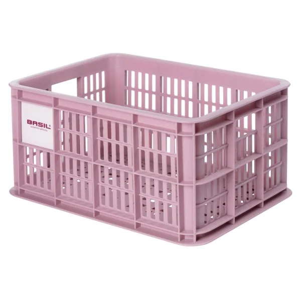 Gerecyclede fietskrat Basil Crate S 17.5 liter 29 x 39 x 20 cm - blossom