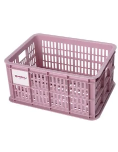Gerecyclede fietskrat Basil Crate S 17.5 liter 29 x 39 x 20 cm - blossom