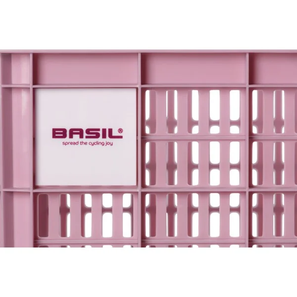 Gerecyclede fietskrat Basil Crate S 17.5 liter 29 x 39 x 20 cm - blossom