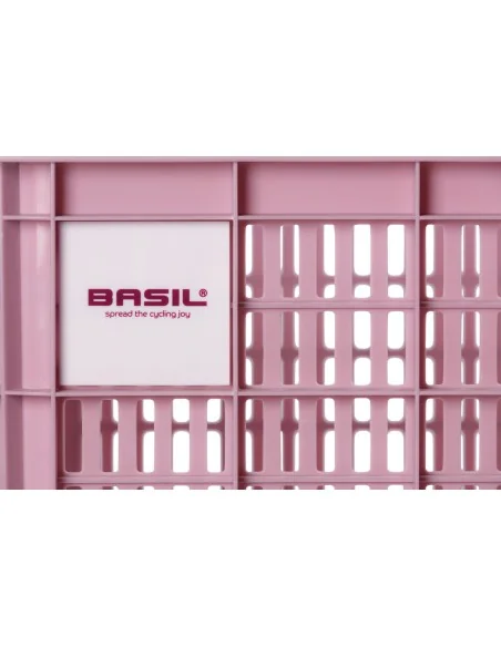 Gerecyclede fietskrat Basil Crate S 17.5 liter 29 x 39 x 20 cm - blossom