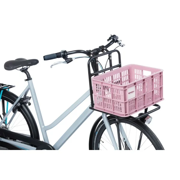 Gerecyclede fietskrat Basil Crate S 17.5 liter 29 x 39 x 20 cm - blossom