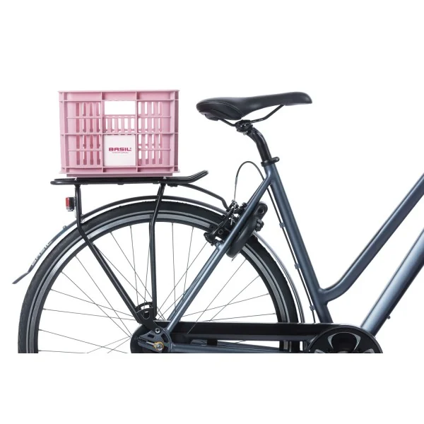 Gerecyclede fietskrat Basil Crate S 17.5 liter 29 x 39 x 20 cm - blossom