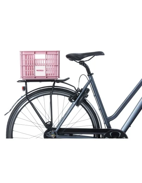 Gerecyclede fietskrat Basil Crate S 17.5 liter 29 x 39 x 20 cm - blossom