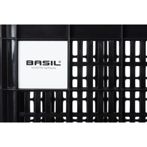 Gerecyclede fietskrat Basil Crate M 29.5 liter 35 x 45 x 25 cm - black