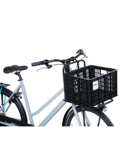 Gerecyclede fietskrat Basil Crate M 29.5 liter 35 x 45 x 25 cm - black