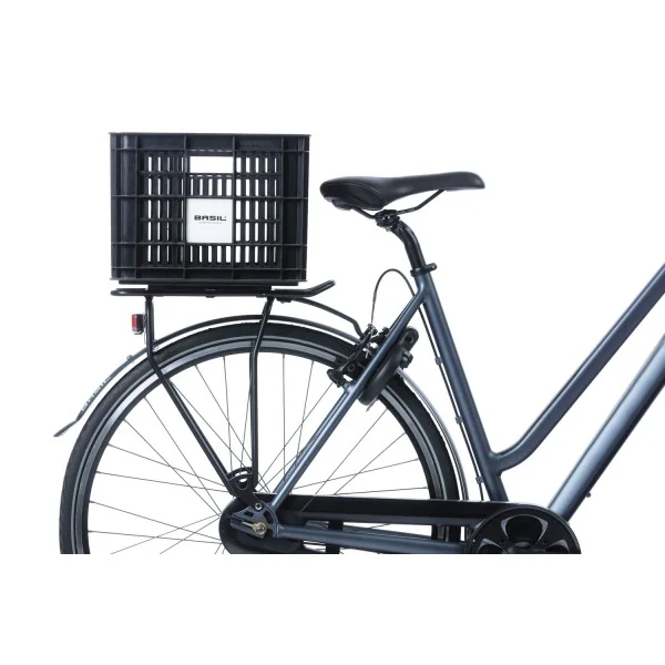 Gerecyclede fietskrat Basil Crate M 29.5 liter 35 x 45 x 25 cm - black