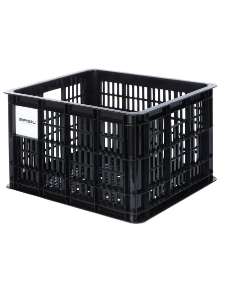Gerecyclede fietskrat Basil Crate M 29.5 liter 35 x 45 x 25 cm - black