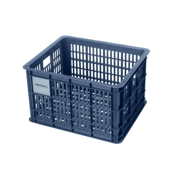 Gerecyclede fietskrat Basil Crate M 29.5 liter 35 x 45 x 25 cm - bluestone