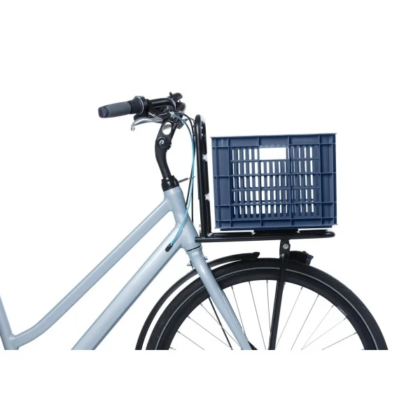 Gerecyclede fietskrat Basil Crate M 29.5 liter 35 x 45 x 25 cm - bluestone