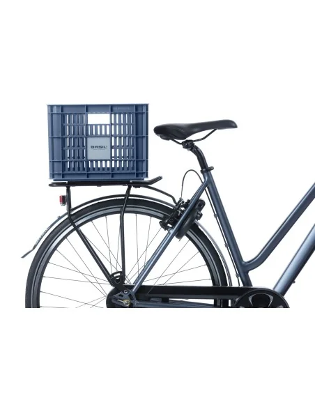 Gerecyclede fietskrat Basil Crate M 29.5 liter 35 x 45 x 25 cm - bluestone