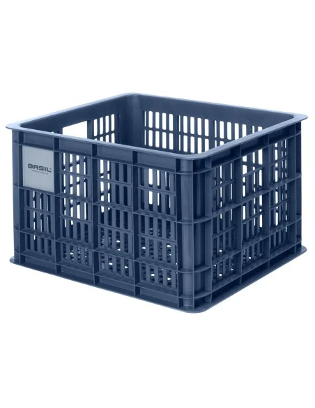 Gerecyclede fietskrat Basil Crate M 29.5 liter 35 x 45 x 25 cm - bluestone