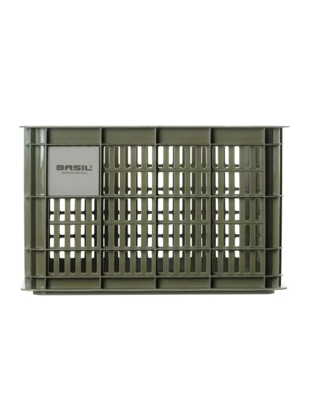 Gerecyclede fietskrat Basil Crate M 29.5 liter 35 x 45 x 25 cm - moss green