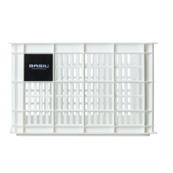 Gerecyclede fietskrat Basil Crate M 29.5 liter 35 x 45 x 25 cm - bright white