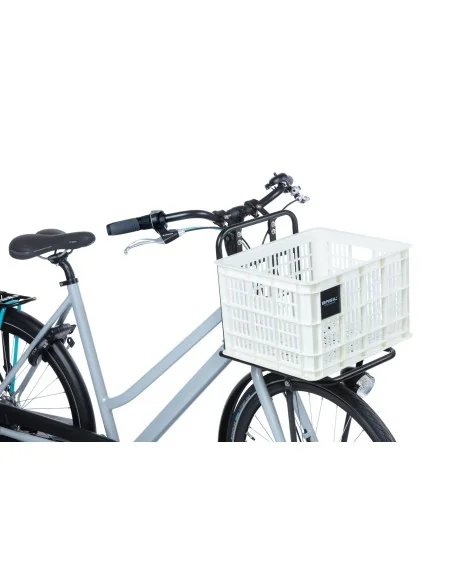 Gerecyclede fietskrat Basil Crate M 29.5 liter 35 x 45 x 25 cm - bright white